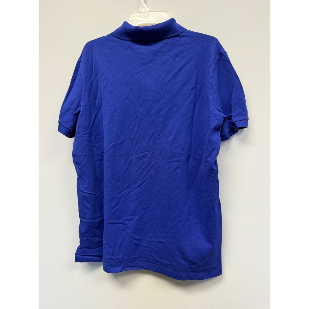 Polo Golf Ralph Lauren Mens Pro Fit Polo Shirt Blue Pink Pony Large Cotton Blend - Picture 5 of 6
